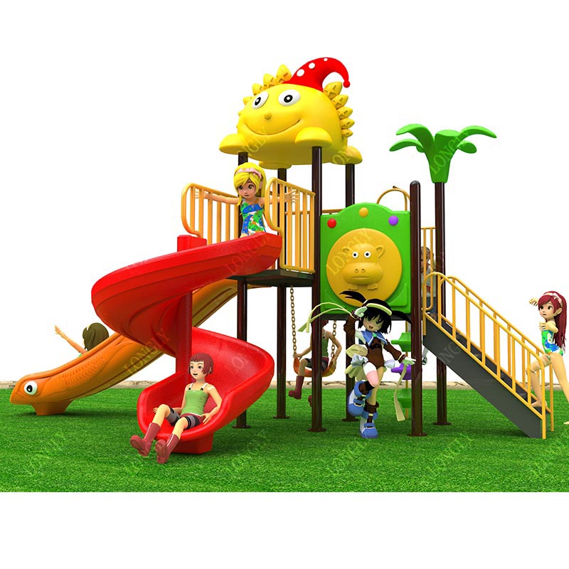 Kids Outdoor Slide - Commercial Plastic Slide 450x270x280cm for Kids