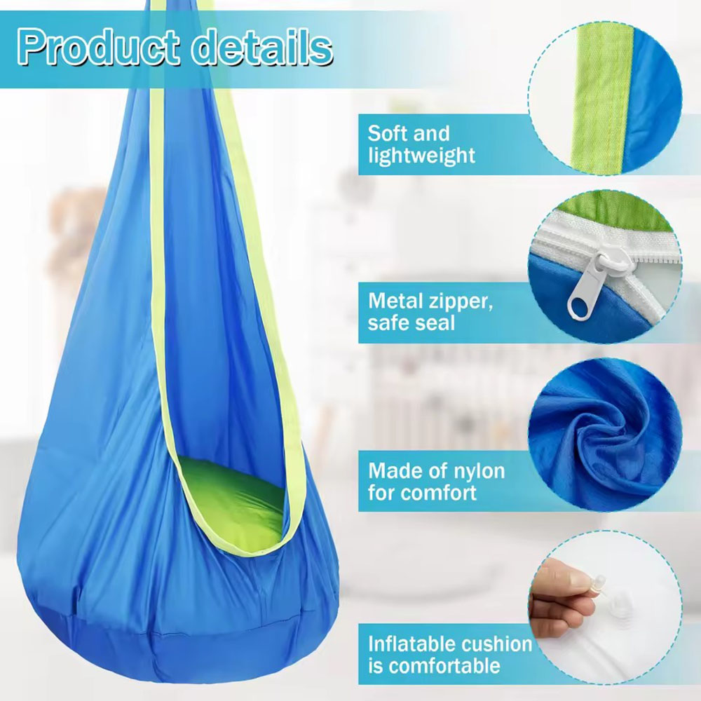 Kids Pod Swing Seat Nylon Hang - đánh giá và giá Kids Outdoor Hammock Chair