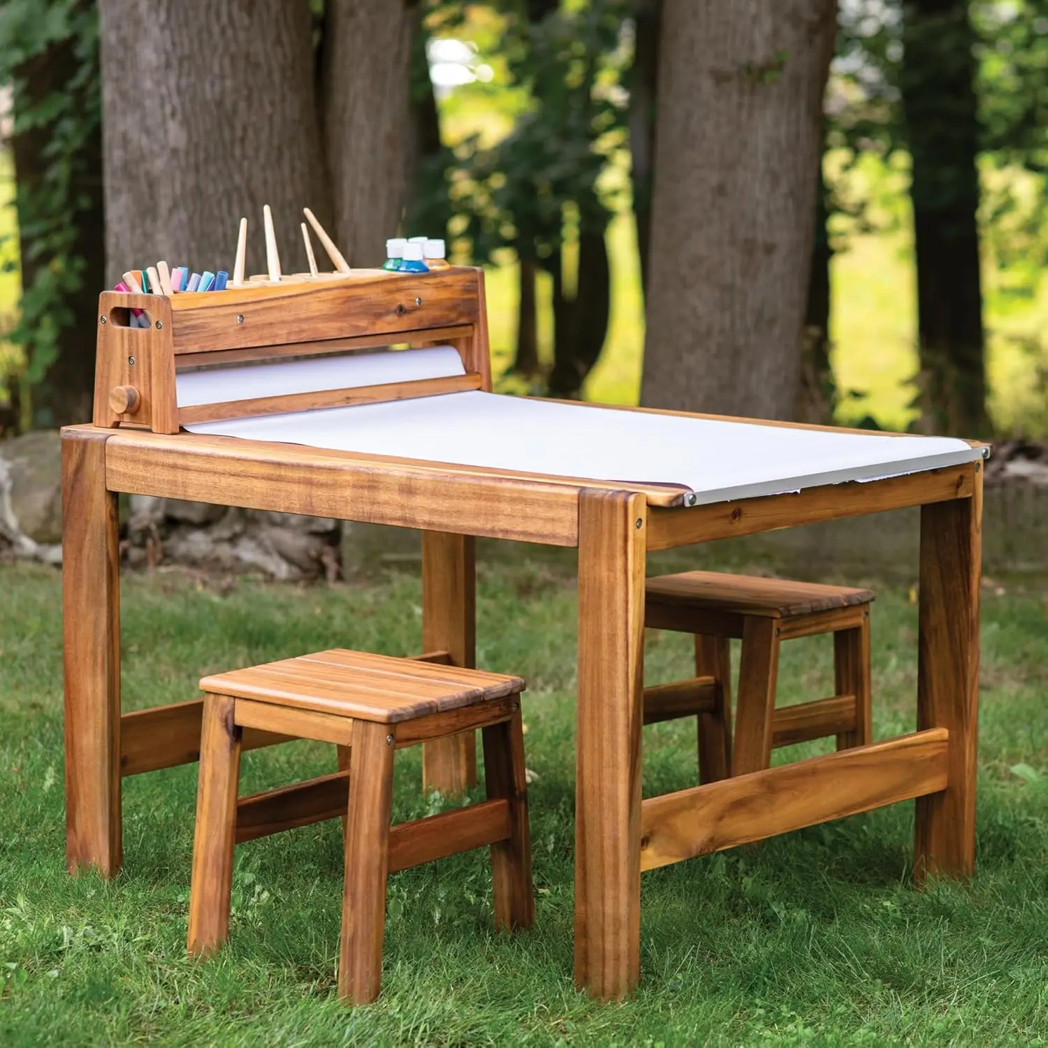Acadia Outdoor Art Table and S - đánh giá và giá Kids Outdoor Table And Chairs