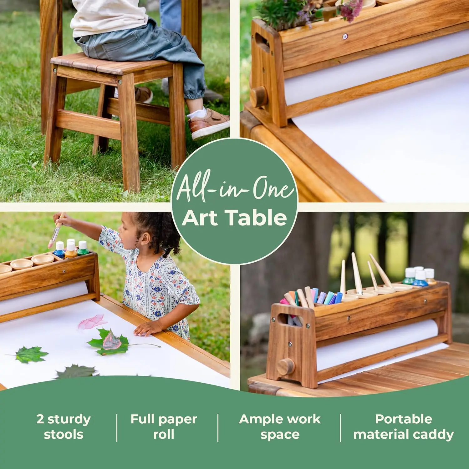 Acadia Outdoor Art Table and S - đánh giá và giá Kids Outdoor Table And Chairs