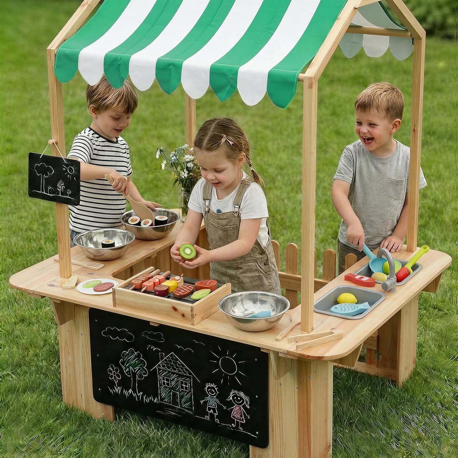 Kids Outdoor Playhouse, Mud Ki - đánh giá và giá Kids Outdoor Bbq