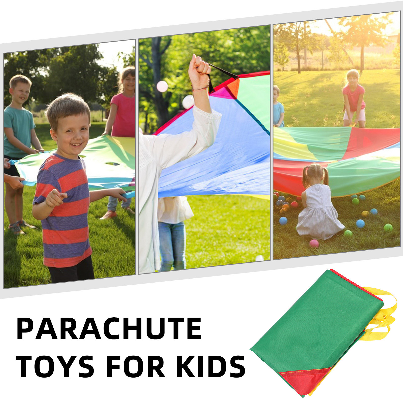 Colorful Rainbow Parachute Kid - đánh giá và giá Play Kids Outdoor