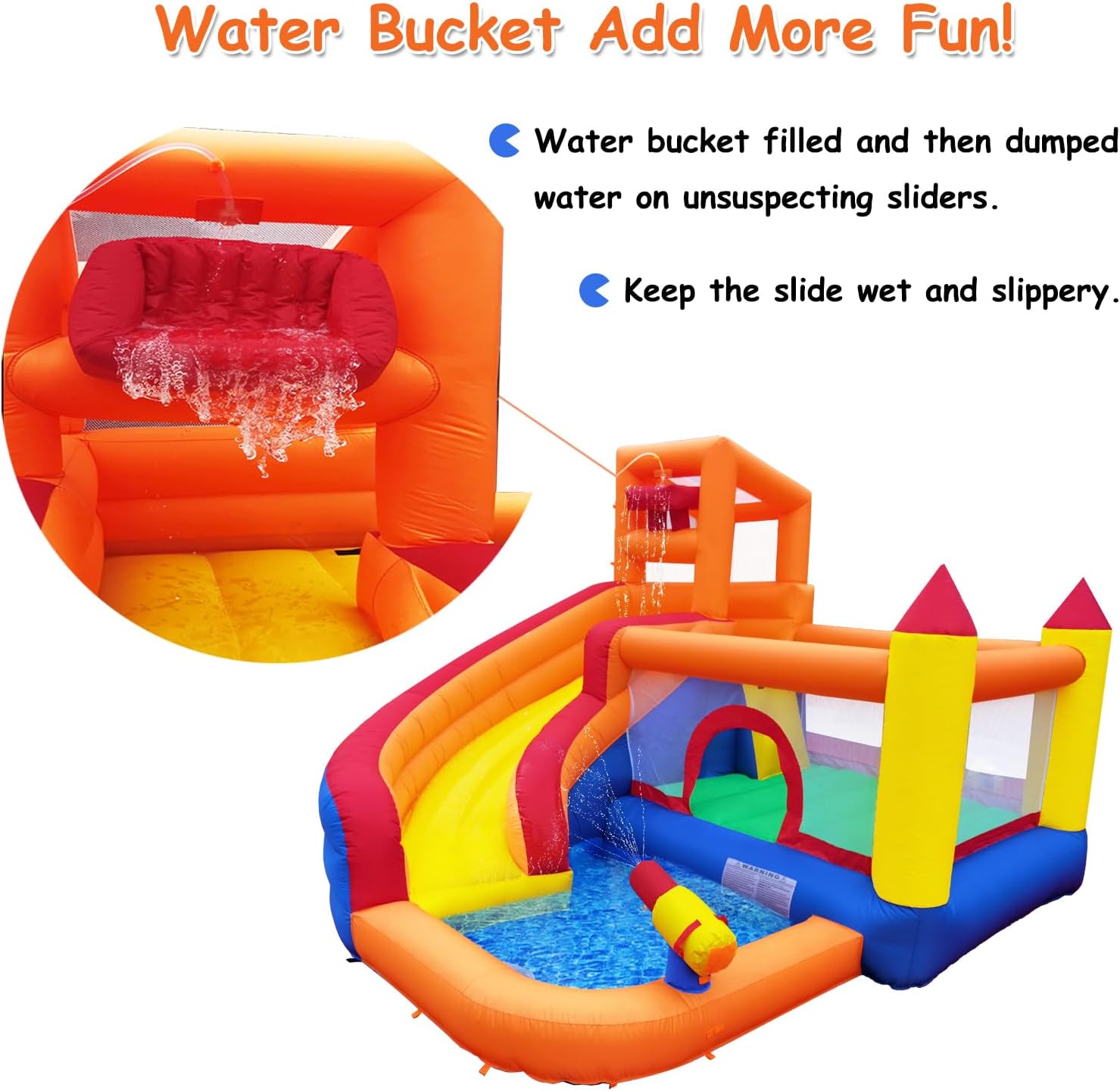 HuaKastro Inflatable Water Sli - đánh giá và giá Kids Outdoor Inflatable Water Slide