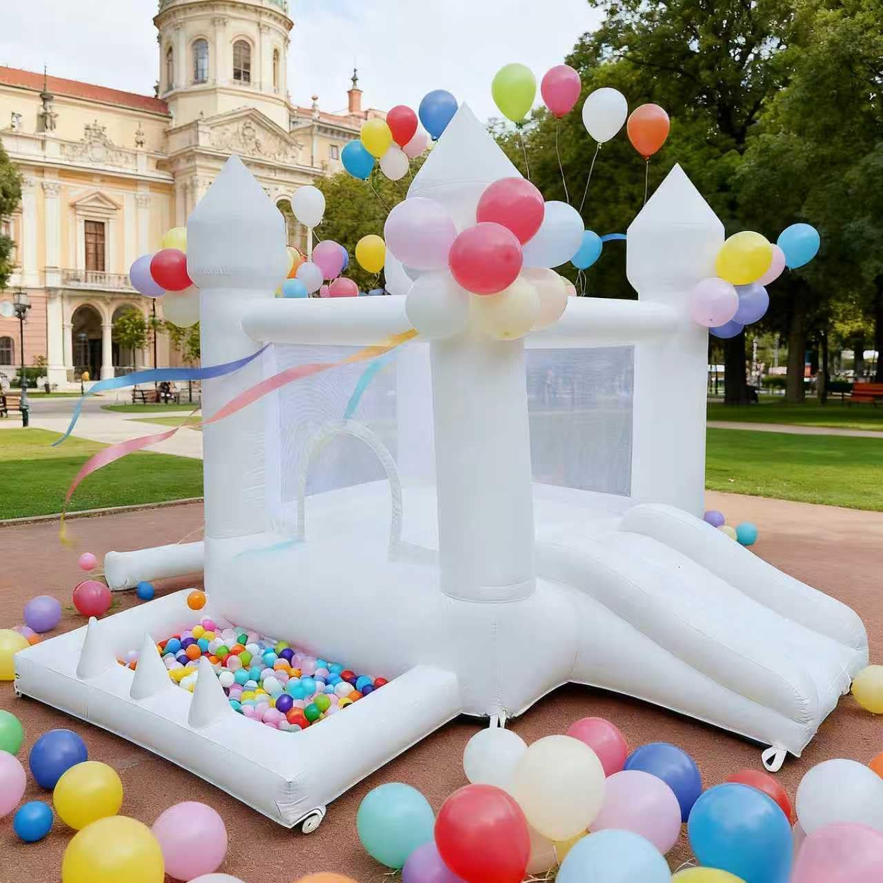 White Bounce House, Indoor and - đánh giá và giá Kids Outdoor Slide