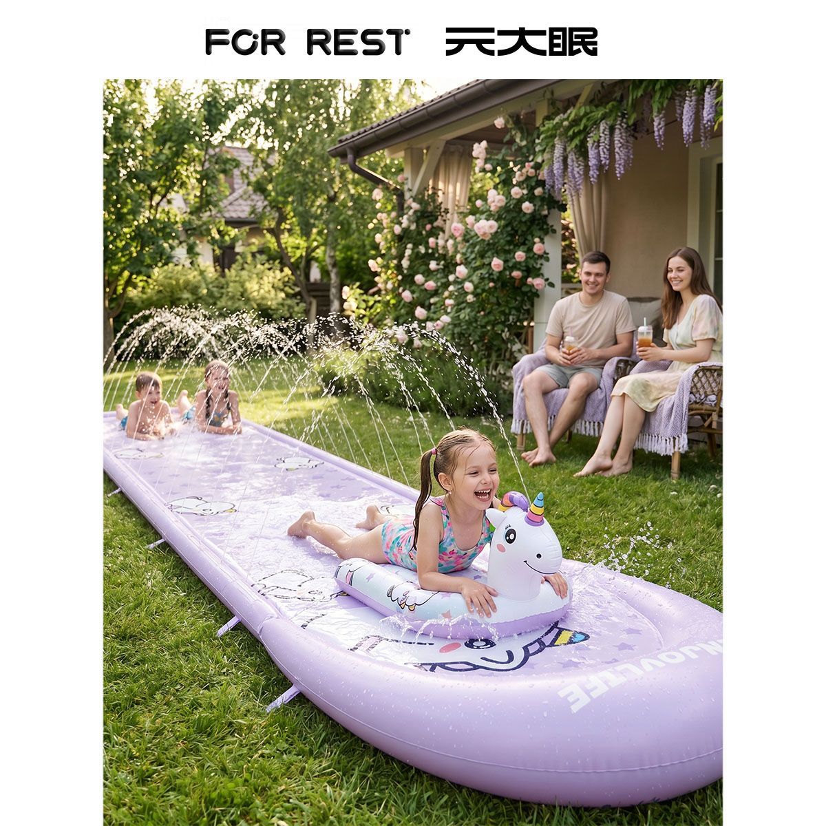 New Unicorn Kids Inflatable Wa - đánh giá và giá Kids Outdoor Inflatable Water Slide