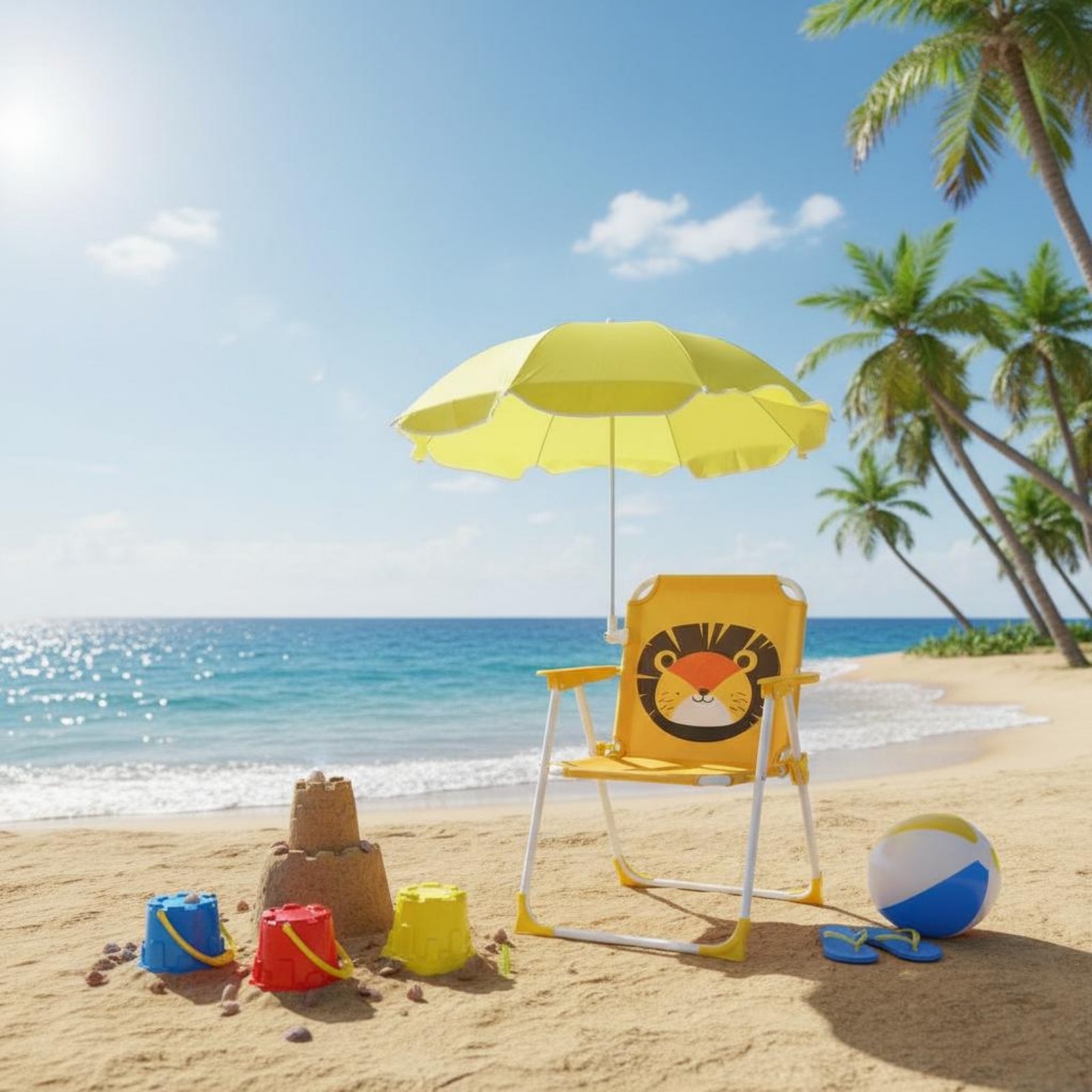 Kids Beach Chair with Umbrella - đánh giá và giá Kids Outdoor Furniture
