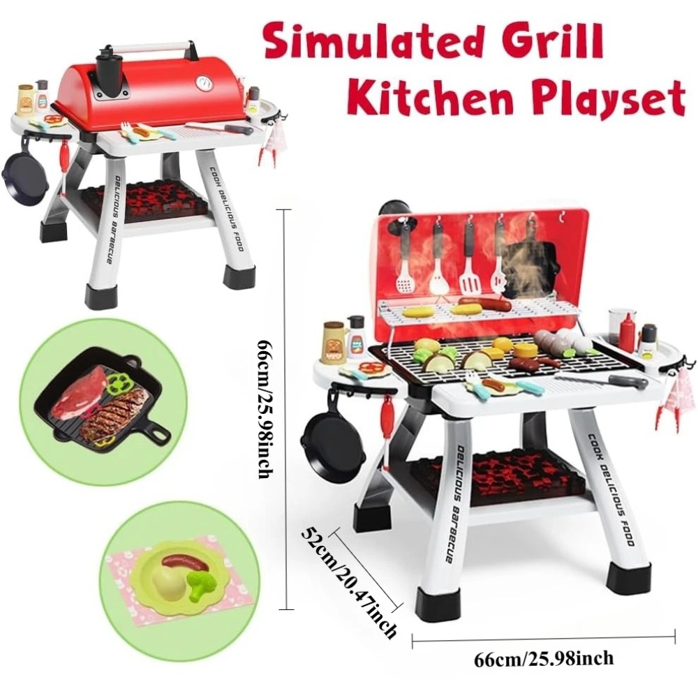 Barbecue Grill Toy Set Kids BB - đánh giá và giá Kids Outdoor Bbq