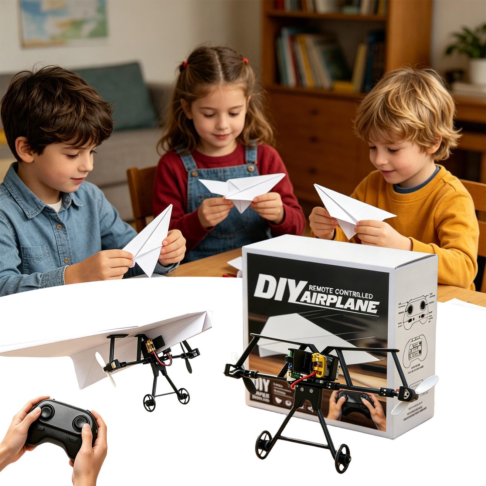 DIY RC Paper Airplane Kit Plan - đánh giá và giá Kids Outdoor Toys