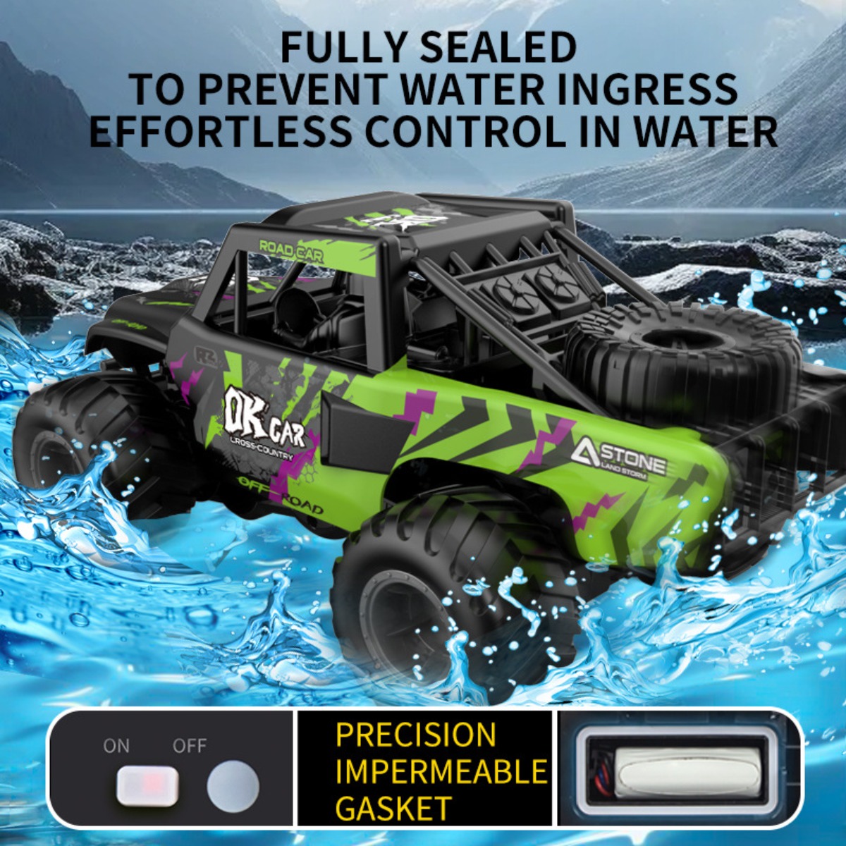 Amphibious RC Car 4WD Off-Road - đánh giá và giá Kids Outdoor Dirt Toys