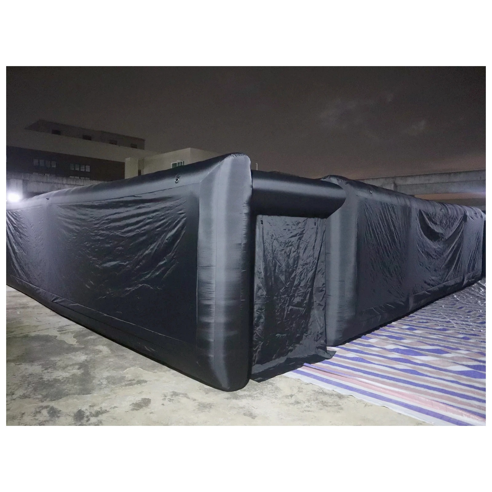 Mê cung bơm hơi lớn màu đen tr - đánh giá và giá Kids Outdoor Games