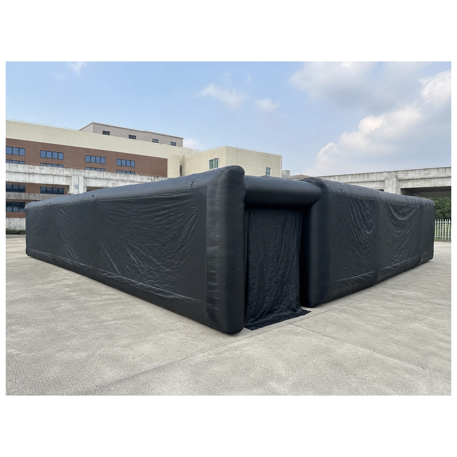 Mê cung bơm hơi lớn màu đen tr - đánh giá và giá Kids Outdoor Games