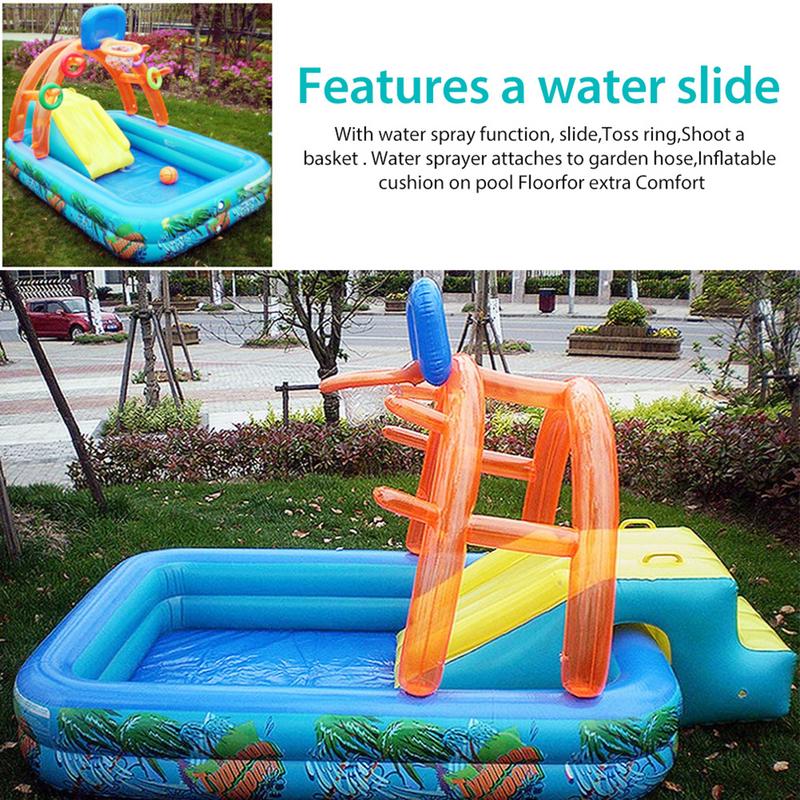 Mới Trượt Nước Trẻ Em Vui Bãi  - đánh giá và giá Kids Outdoor Inflatable Water Slide