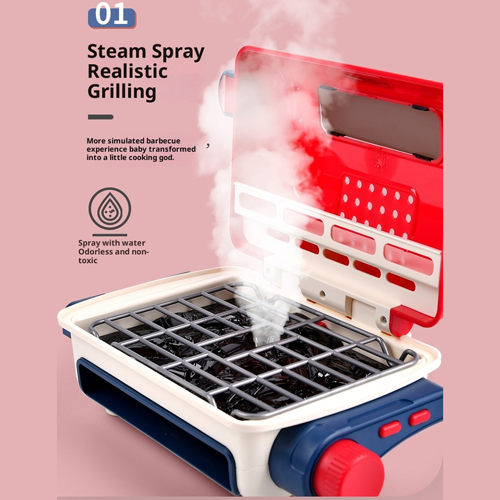 Kids BBQ Grill Toy with Spray  - đánh giá và giá Kids Outdoor Bbq