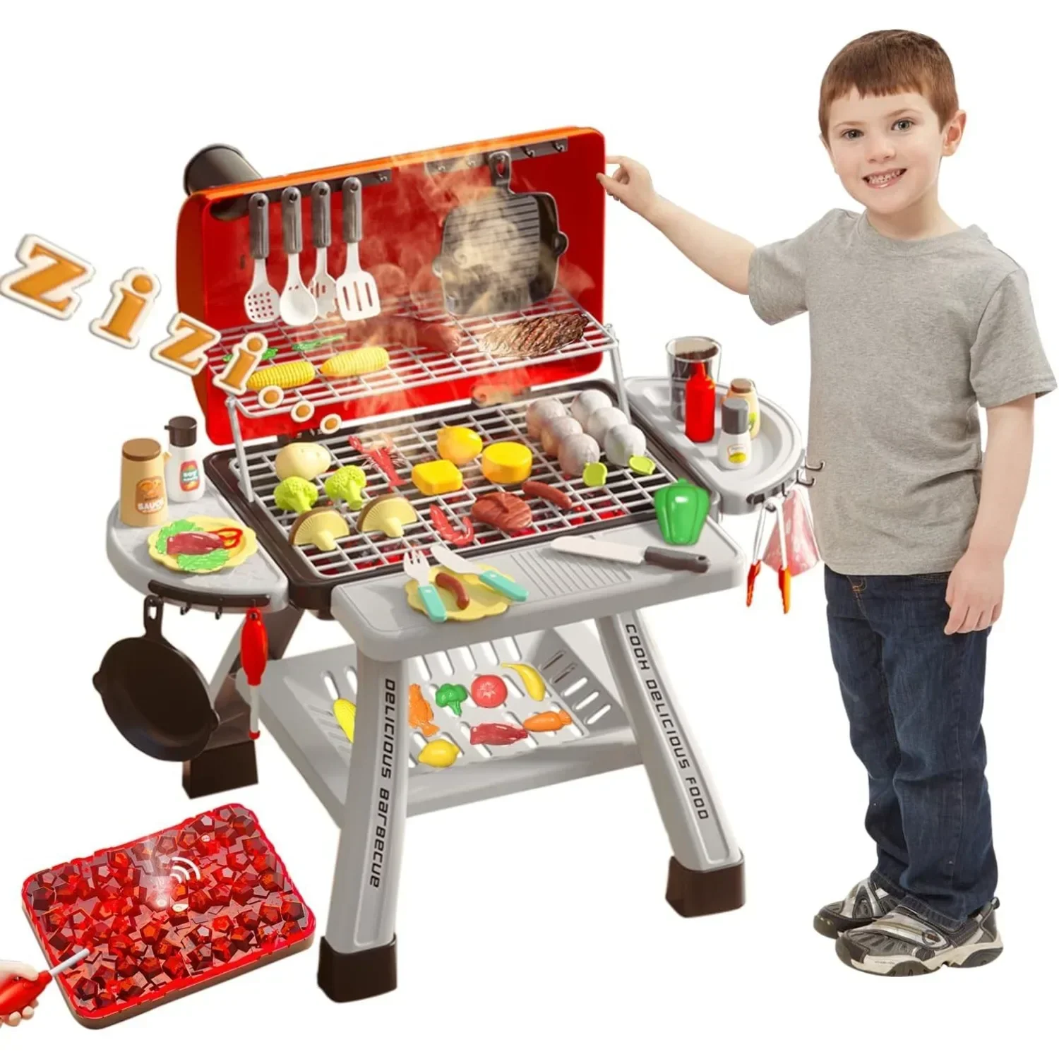 Barbecue Grill Toy Set Kids BB - đánh giá và giá Kids Outdoor Bbq