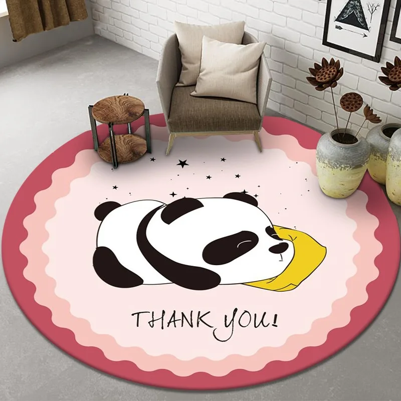Cartoon Panda Printed Round Ca - đánh giá và giá Kids Outdoor Yoga