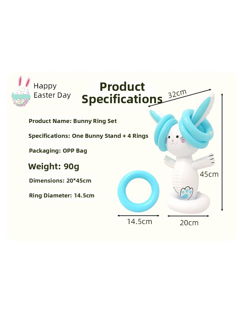 Easter Inflatable Bunny Ring T - đánh giá và giá Kids Outdoor Games