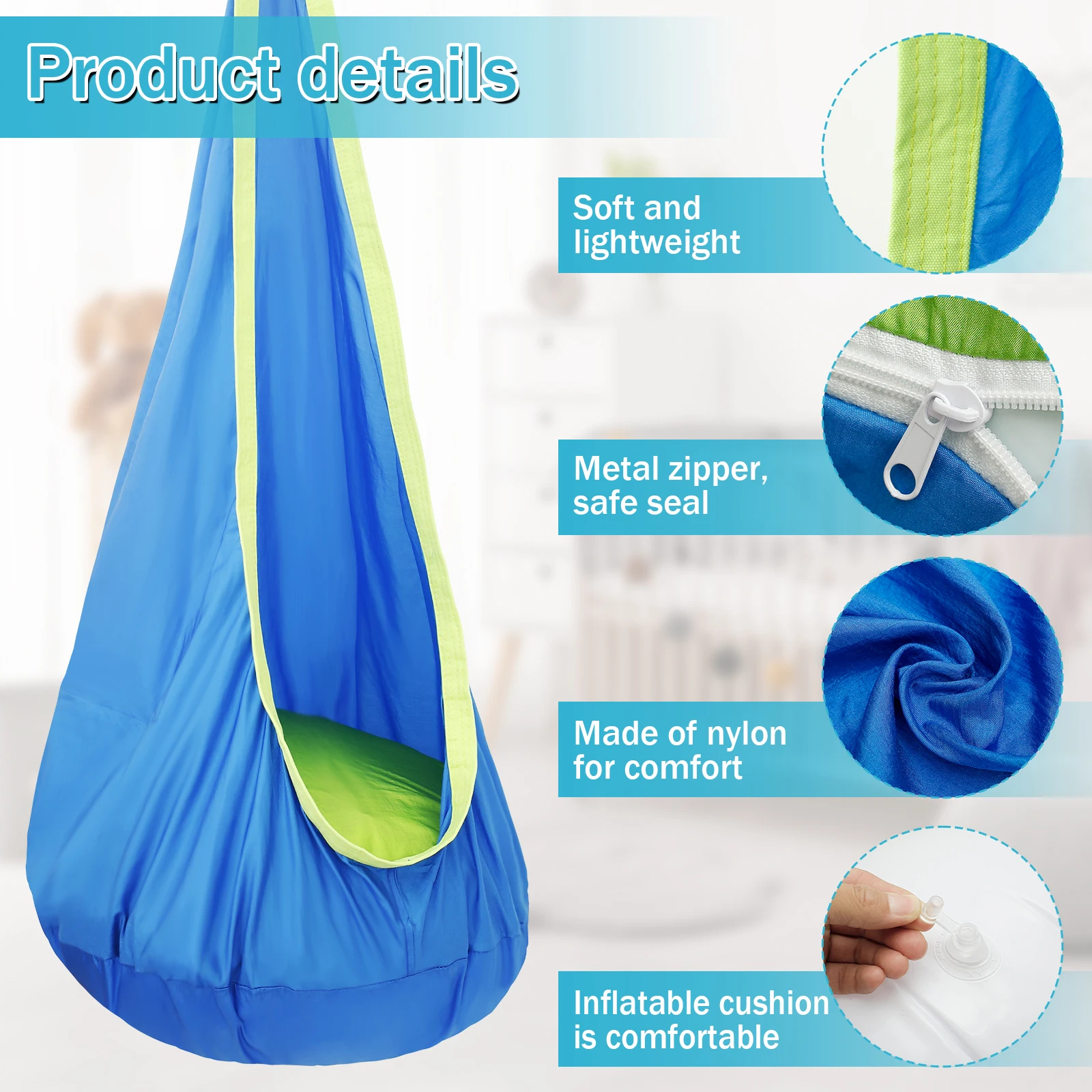 Chair Sensory Swing Chair Kids - đánh giá và giá Kids Outdoor Hammock Chair