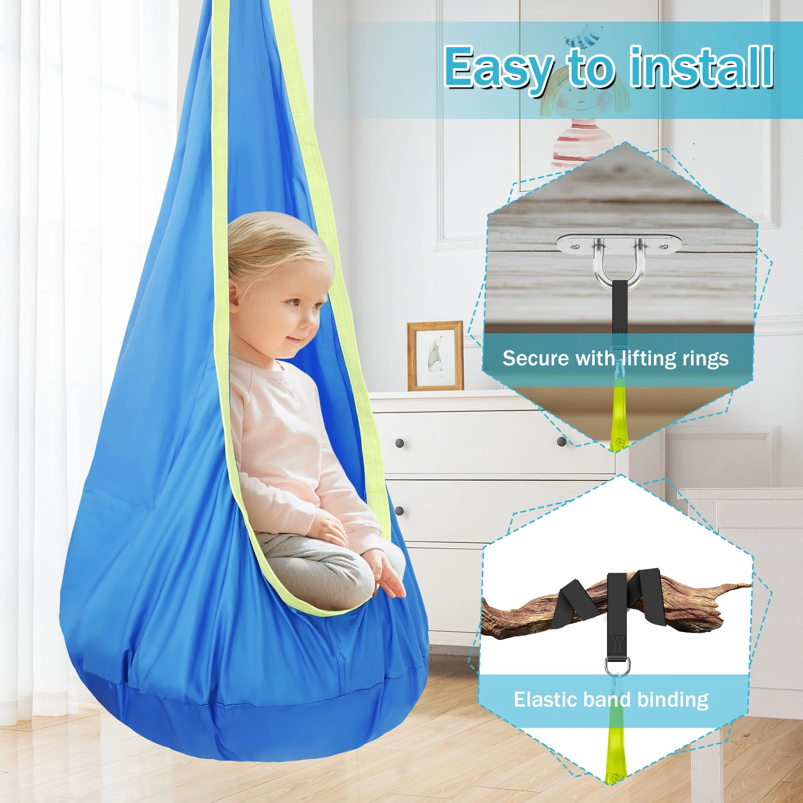 Chair Sensory Swing Chair Kids - đánh giá và giá Kids Outdoor Hammock Chair