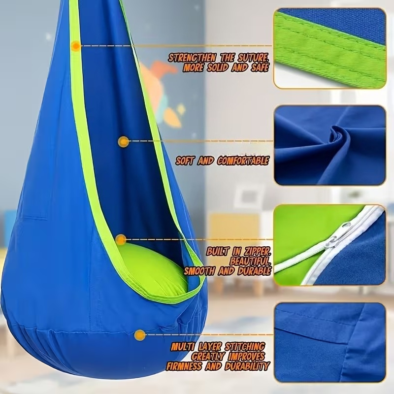 Kids Hanging Chair Indoor Outd - đánh giá và giá Kids Outdoor Hammock Chair