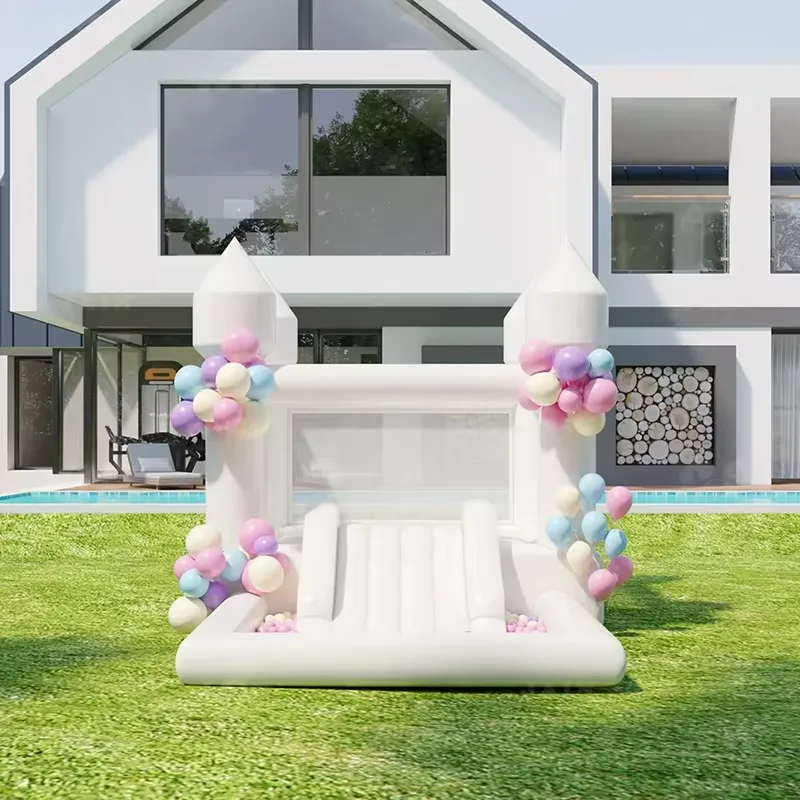 20264m White Grade Inflatable  - đánh giá và giá Kids Outdoor Inflatable Water Slide